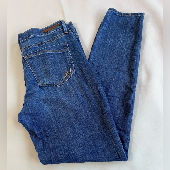 Express Jeans Express Legging Mid Rise Stretch Dark Wash Blue Denim